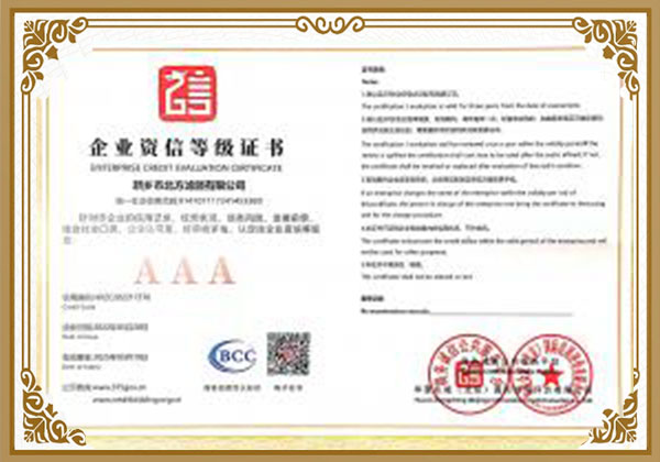 濾芯、過濾器、分離器廠家資質(zhì)
